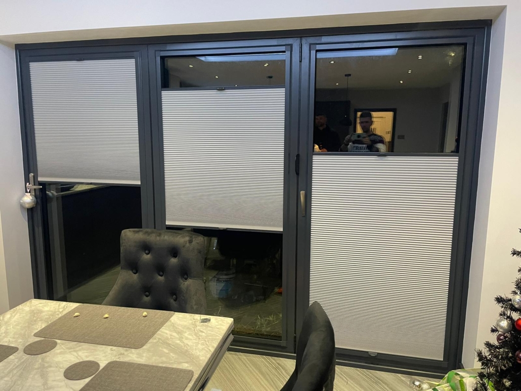 Bifolding door perfect fit blind Poulton